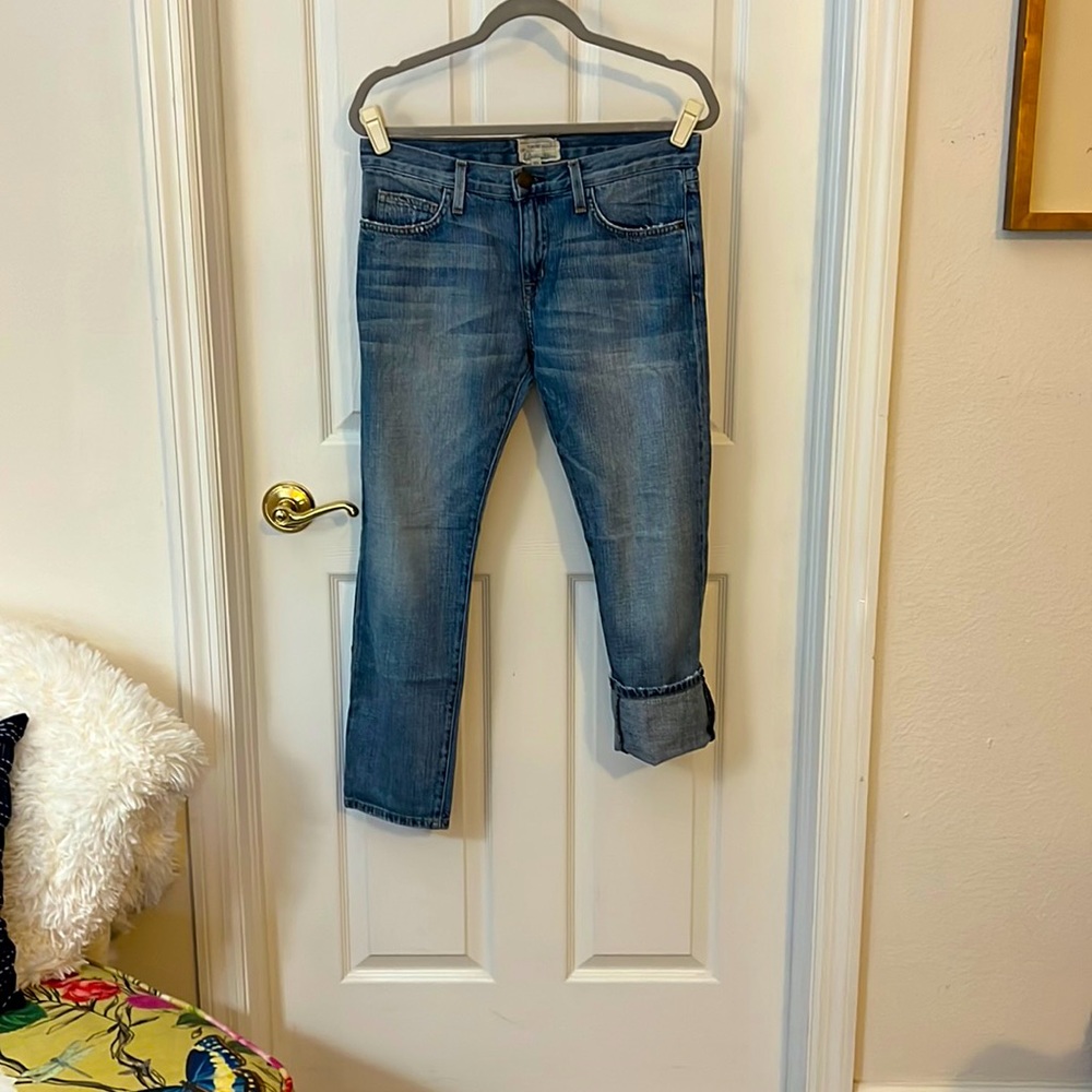 EUC Current/Elliott 1957 “The Boyfriend” Cropped Jeans. Size 25